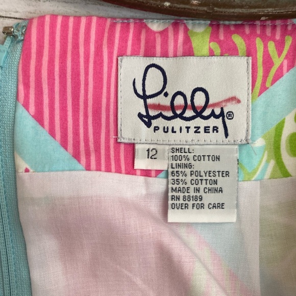 Lilly Pulitzer “Adios Elephant Patch” Skirt - Picture 9 of 9